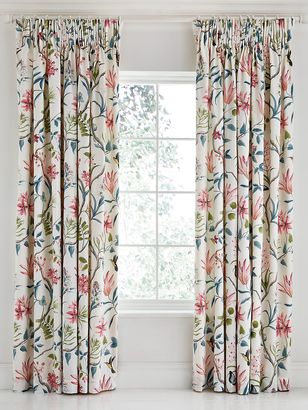 Sanderson Clementine lined curtains 66 x 72 duck egg