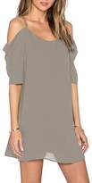 Thumbnail for your product : Soficy Women's Chiffon Cut Out Cold Shoulder Spaghetti Strap Mini Dress Top