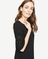 Thumbnail for your product : Ann Taylor Floral Embroidered Sleeve Top