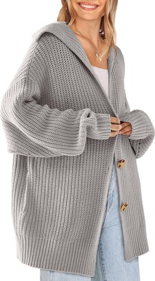 LILLUSORY Women's Cashmere Fall Cardigan 2023 Open Front Oversized