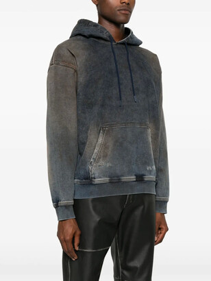 Diesel D-Um-Rib Track denim hoodie - ShopStyle
