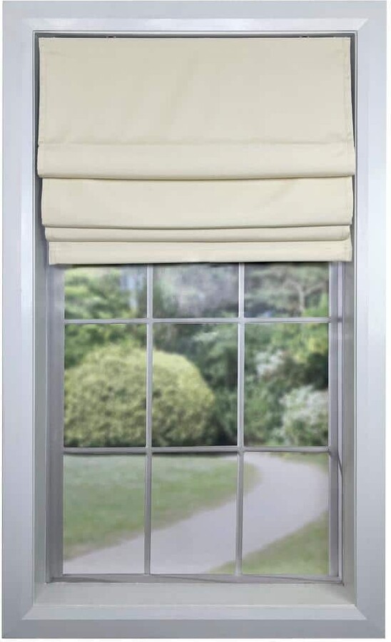 Versailles Home Fashions Ivory Cordless Blackout Polyester Roller Shades - 36 in. W x 63 in. L
