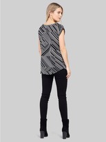 Thumbnail for your product : M&Co Izabel abstract stripe t-shirt