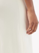Thumbnail for your product : LA COLLECTION Kate Raw-edged Silk-satin Dress - Cream White