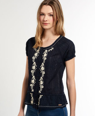 Superdry Folk Embroidery Blouse