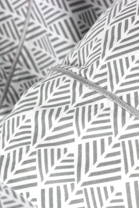 Melange Home Queen 400 Thread Count Cotton Arrow Sheet 4-Piece Set - Grey