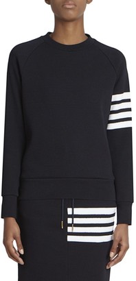 Thom Browne Striped Raglan Sleeve Sweater