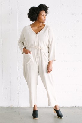 White Label Linen Troy Jumpsuit - Plus Size