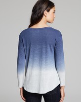 Thumbnail for your product : Majestic Ombre Linen Long Sleeve Tee