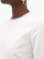 Thumbnail for your product : Roksanda Rana Fluted-cuff Crepe Blouse - Ivory