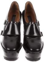 Thumbnail for your product : Burberry Platform Wedge Booties