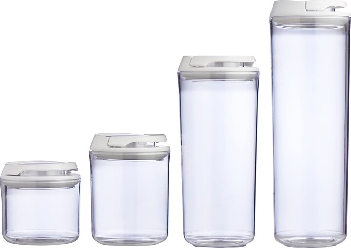 Dunelm Set of 4 Round Klikon Containers Clear ShopStyle