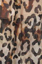 Thumbnail for your product : Rachel Zoe Leopard-print Chiffon Maxi Shirt Dress