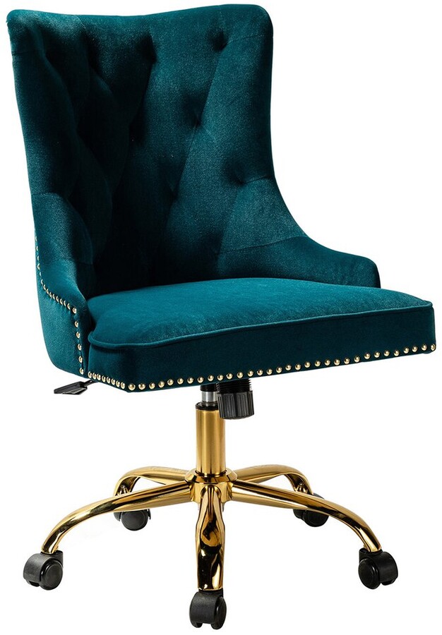 Home Design Lisa Velvet Office Chair/Task Chair ShopStyle