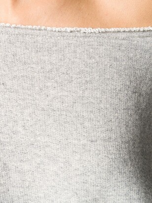 R 13 Off-The-Shoulder Sweatshirt