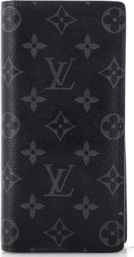 Louis Vuitton Brazza Wallet Monogram Eclipse Canvas Black