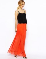 Thumbnail for your product : ASOS Wrap Maxi Skirt In Chiffon