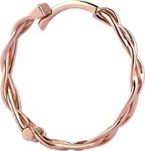 Thumbnail for your product : Kismet by Milka 14kt Rose Gold Plain Braided Hoop Earring