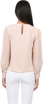 Thumbnail for your product : Alice + Olivia Crew Neck Pleat Blouse in Blush