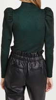 Thumbnail for your product : Alice + Olivia Issa Turtleneck Puff Sleeve Fitted Pullover