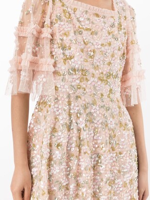 Needle & Thread Sequin-Embellished Tulle Dress