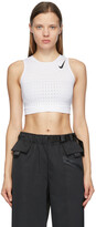 Thumbnail for your product : Nike White Crop Running Sport Top