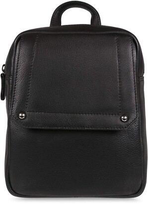 DeeTail Womens Soft Genuine Grade A Leather Zip Front Handbag Anti-theft 