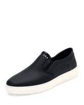 Thumbnail for your product : Ferragamo Perforated Rubber Pool Shoe, Deep Blue