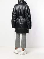 Thumbnail for your product : Norma Kamali belted padded coat