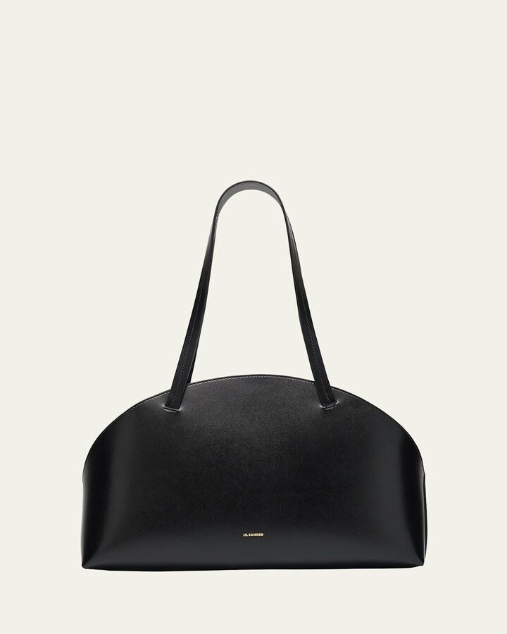 Jil Sander Curve Medium Calf Leather Shoulder Bag