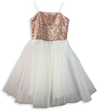 rose gold toddler dress