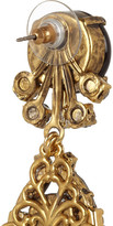 Thumbnail for your product : Erickson Beamon Girls On Film gold-tone crystal earrings