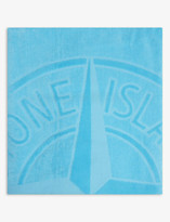 Thumbnail for your product : Stone Island Logo-embroidered cotton towel