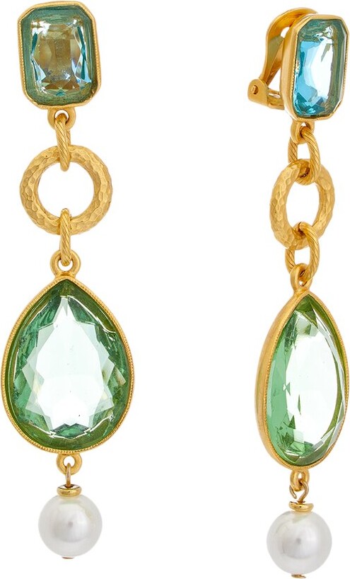 Ben-Amun Plated Clip-On Earrings