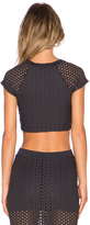 Thumbnail for your product : Monrow x REVOLVE EXCLUSIVE Crochet Crop Top