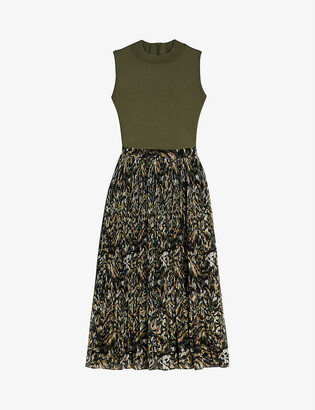 Ted Baker Lemmie graphic-print woven midi dress