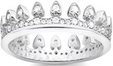 Thumbnail for your product : Thomas Sabo Sterling Silver Cubic Zirconia Crown Ring
