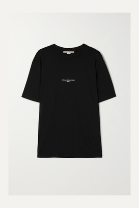 Stella McCartney Printed Cotton-jersey T-shirt - Black