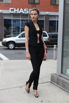 Thumbnail for your product : Alexander Wang Stretch Wool Skinny Pants Black