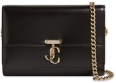 Thumbnail for your product : Jimmy Choo Varenne Leather Clutch W/ Crystals