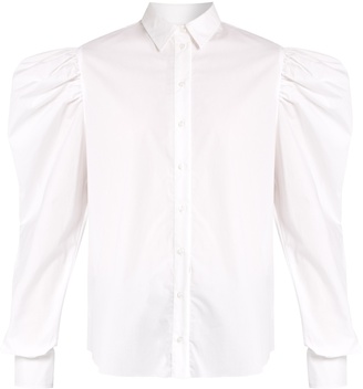 Marques Almeida Puff-sleeved cotton-poplin shirt