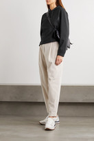 Thumbnail for your product : Brunello Cucinelli Bead-embellished Stretch Cotton-jersey Hoodie