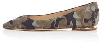 Marion Parke Must Have Flat | Camo Suede Classic Pointy Toe Flat
