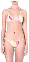 Thumbnail for your product : Emilio Pucci Printed triangle bikini