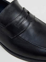 Thumbnail for your product : Topman Black Leather Smart Loafers