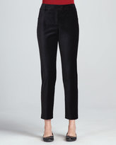 Thumbnail for your product : Magaschoni Velveteen Tuxedo Ankle Pants