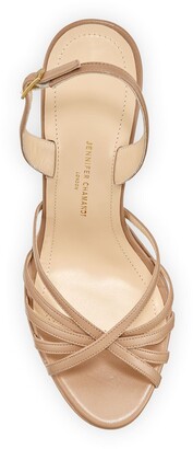 Jennifer Chamandi Roberto Leather Platform Sandals