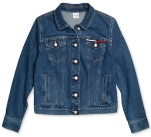 Tommy Hilfiger Adaptive Women's Denim Trucker Jacket with Magnetic Closures  - ShopStyle