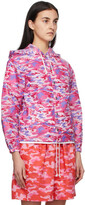 Thumbnail for your product : COMME DES GARÇONS GIRL Pink & Blue Camo Hooded Jacket