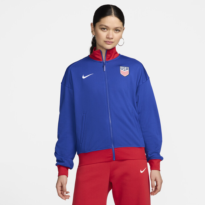 USMNT Academy Pro Nike Women's Dri-FIT Soccer Anthem Jacket in Blue | FN6488-417